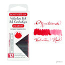 Pk/12 Monteverde Standard International Ink Cartridges, Valentine Red