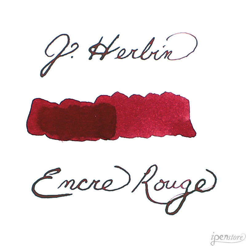 J. Herbin 30 ml Bottle Fountain Pen Ink, Red (Rose Scented)