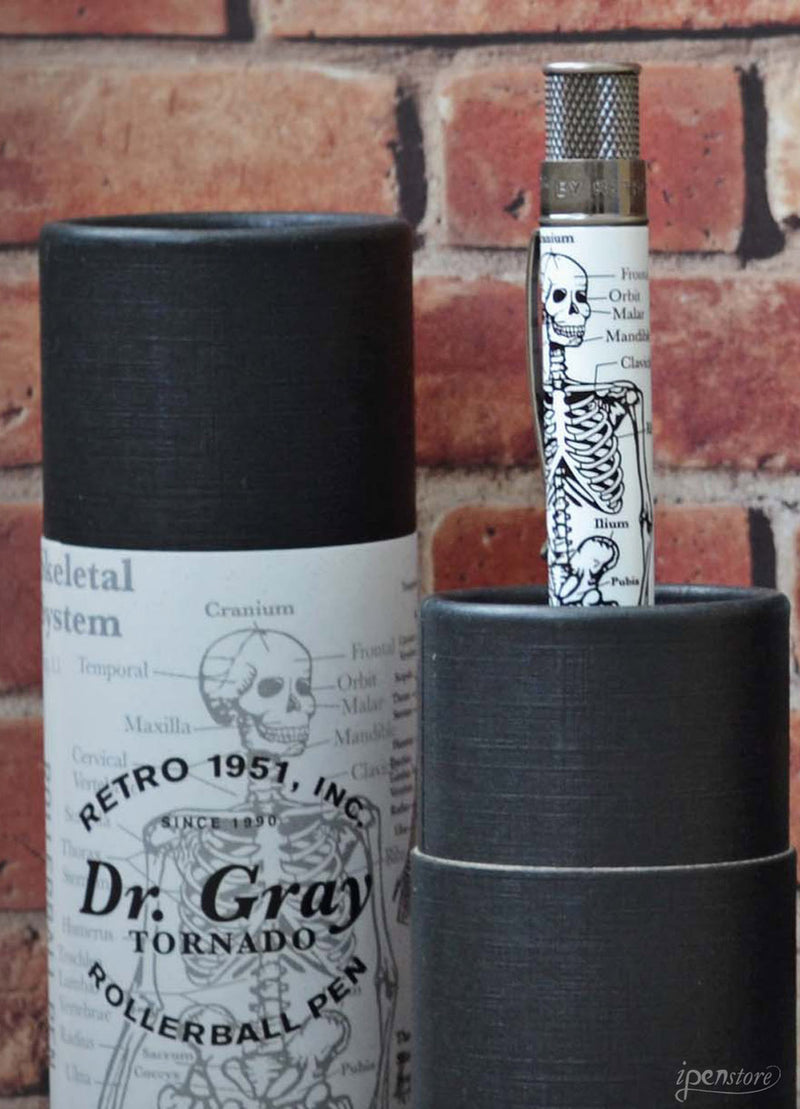 Retro 51 Vintage Metalsmith Tornado Pen, Dr. Gray (Skeleton)