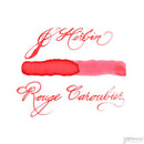 J. Herbin 30 ml Bottle Fountain Pen Ink, Rouge Caroubier (Red) - iPenStore