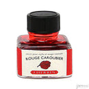 J. Herbin 30 ml Bottle Fountain Pen Ink, Rouge Caroubier (Red) - iPenStore