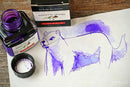 J. Herbin 30 ml Bottle Fountain Pen Ink, Violette Pensee
