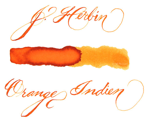 J. Herbin 30 ml Bottle Fountain Pen Ink, Orange Indien