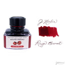 J. Herbin 30 ml Bottle Fountain Pen Ink, Rouge Grenat