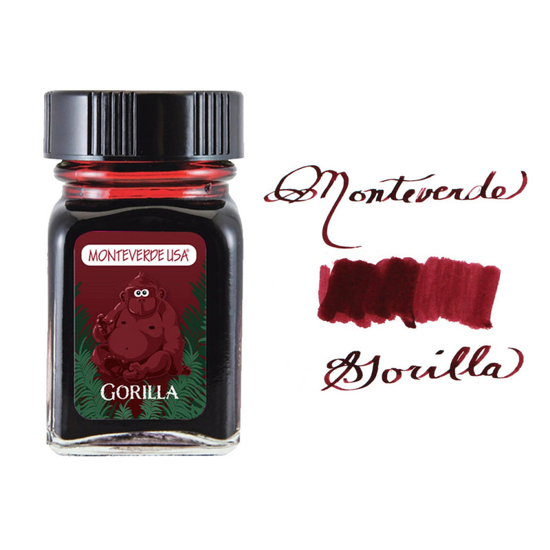 Monteverde 30 ml Bottle Fountain Pen Ink, Gorilla Red