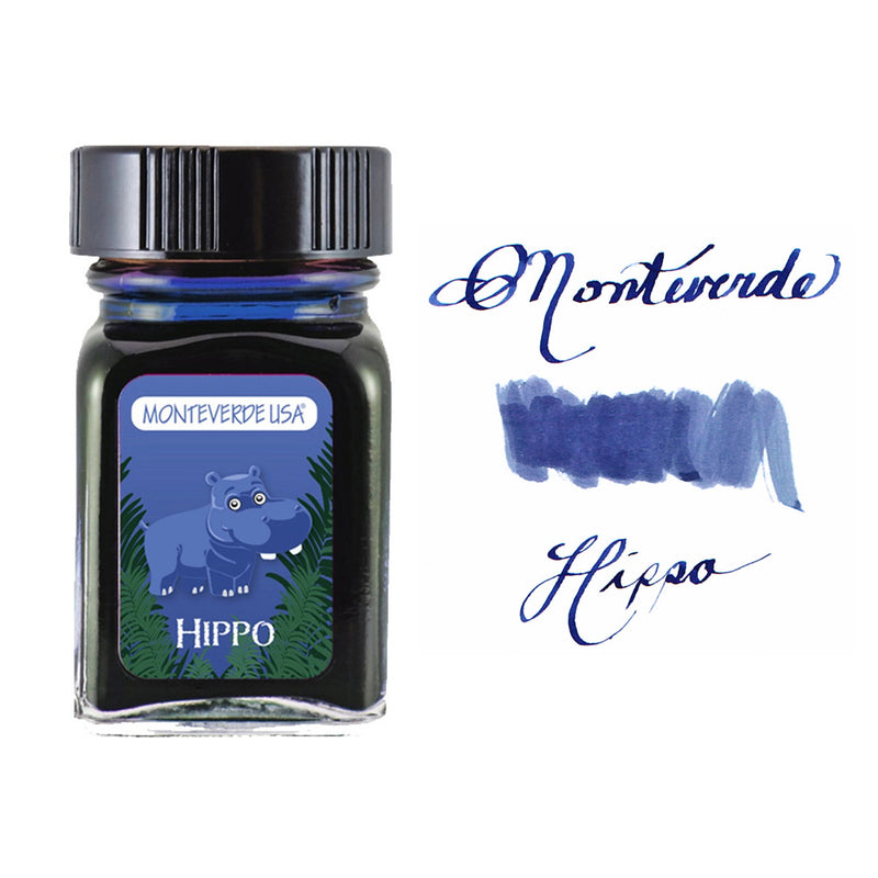 Monteverde 30 ml Bottle Fountain Pen Ink, Hippo Dark Blue