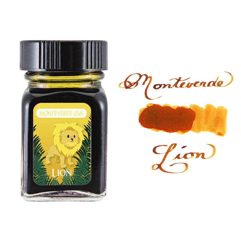 Monteverde 30 ml Bottle Fountain Pen Ink, Lion Yellow