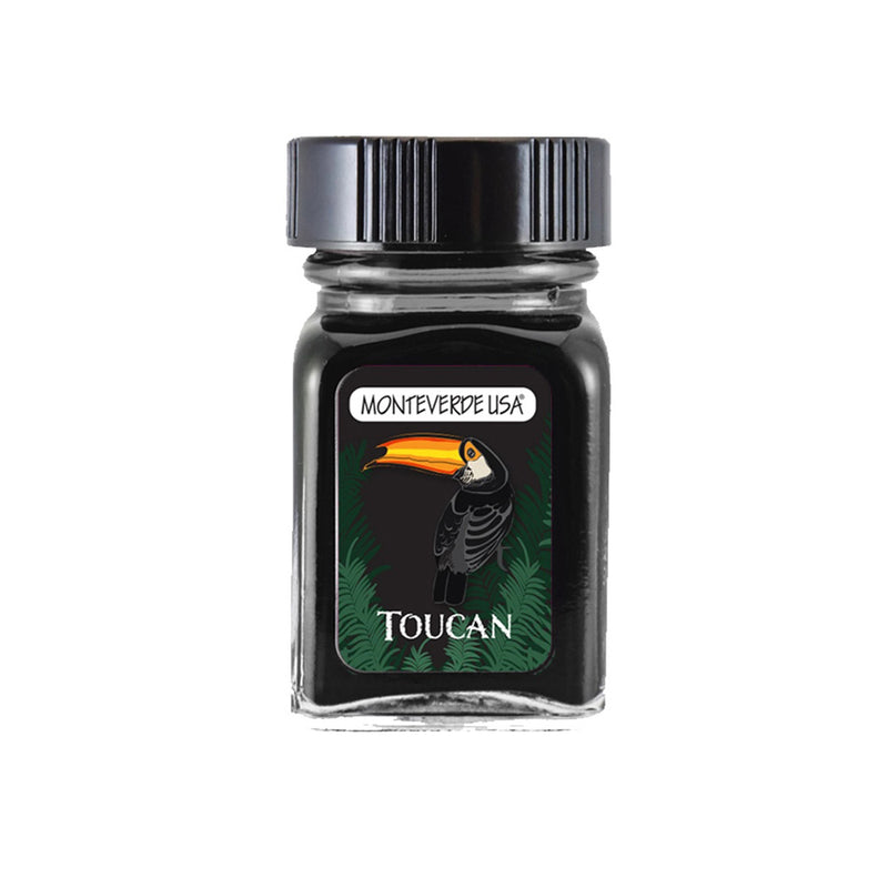 Monteverde 30 ml Bottle Fountain Pen Ink, Toucan Black