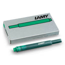 Lamy T10 Fountain Pen Ink Cartridges 5-pk, Green - iPenStore