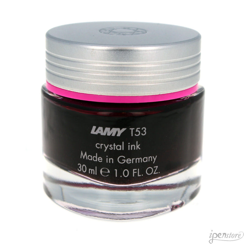 Lamy T53 Crystal Fountain Pen Ink, 30 ml, Rhodonite 260 (Pink)