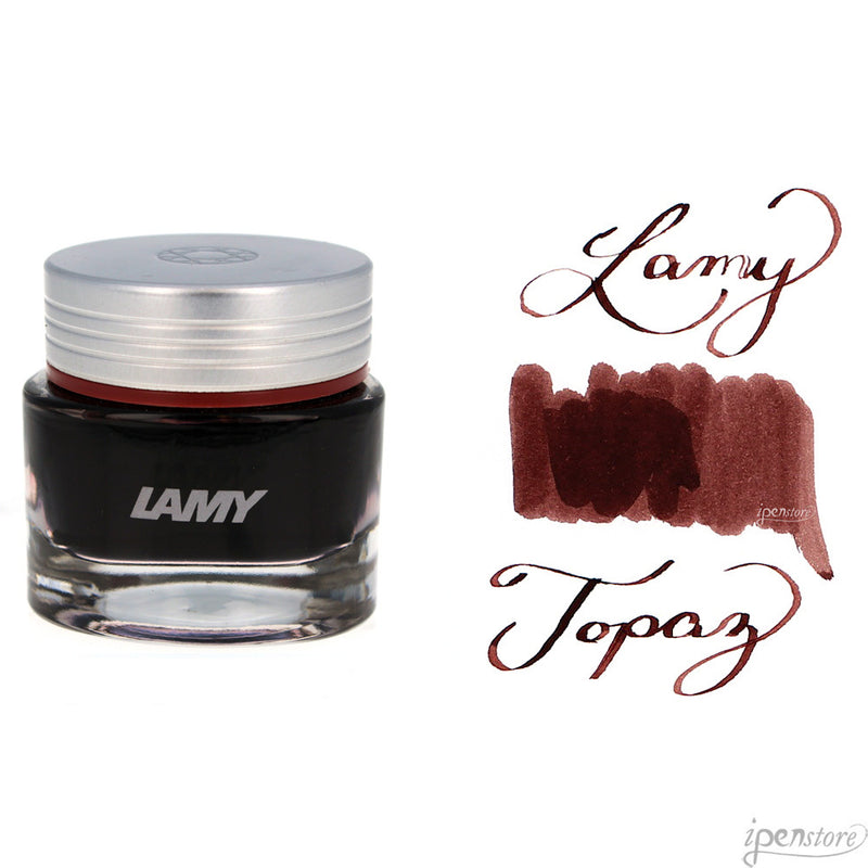 Lamy T53 Crystal Fountain Pen Ink, 30 ml, Topaz 500 (Brown)