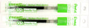 2 Pk Pentel LRN5-D EnerGel Refills, 0.5 mm Fine Needle Tip, Green