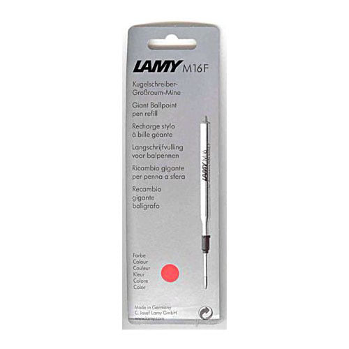 Lamy M16 Ballpoint Pen Refill, Red Fine