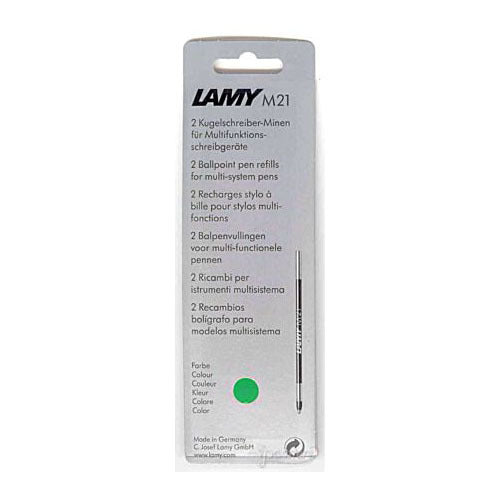Pk/2 Lamy M21 Multi-Pen Ballpoint Refills, Green