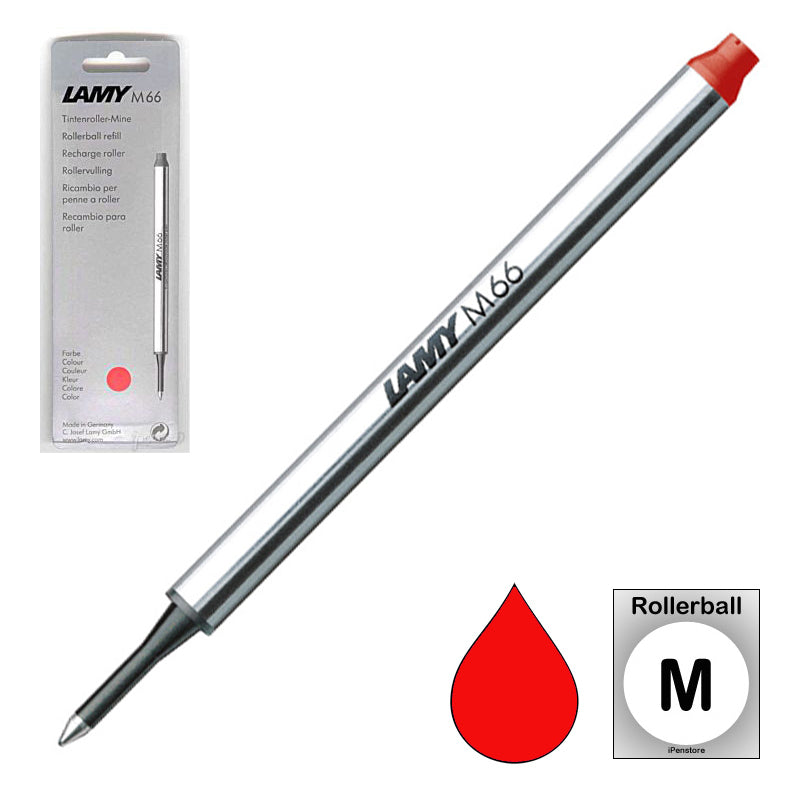Lamy M66 Swift, Tipo+ Capless Rollerball Refill, Red