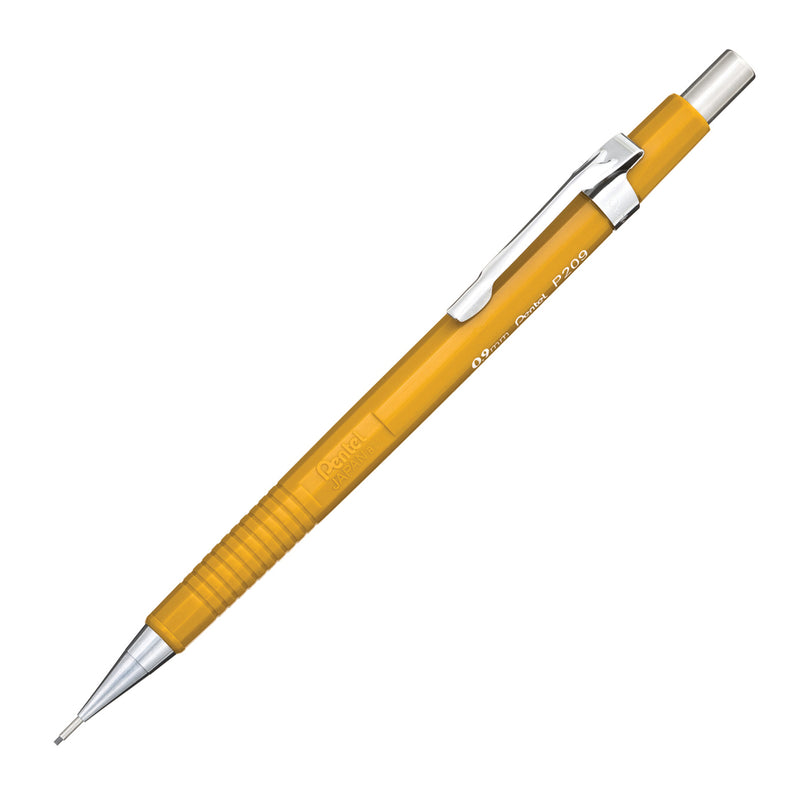 Pentel Sharp P209G Mechanical Pencil, Yellow, 0.9 mm