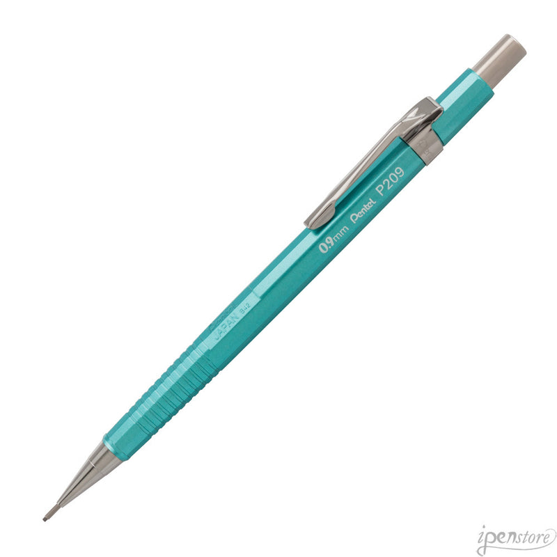 Pentel Sharp P209MK Mechanical Pencil, Metallic Blue Green, 0.9 mm