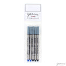 Pk/5 Schmidt P8126 Short Capless Rollerball Refills, 3-Black, 2-Blue, Fine 0.6 mm