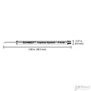 Pk/3 Schmidt P8126 Short Capless Rollerball Refills, Black-Blue-Red, Fine 0.6 mm