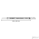 Pk/3 Schmidt P8126 Short Capless Rollerball Refills, Red, Fine 0.6 mm