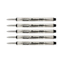 Pack of 5 Retro 51 REF5P-B Capless Rollerball Refills for Tornado Pens, Black - iPenStore