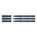 Pack/3 Schneider Pictus Technical Fineliner Pens, Black, .3 - .5 - .7mm Tips - iPenStore