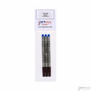 Pk/3 Schmidt P8127 Short Capless Rollerball Refill, Blue, Medium 0.7 mm