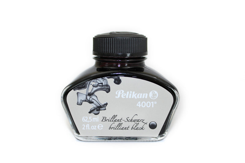 Pelikan 62.5 ml Bottle 4001 Fountain Pen Ink, Brilliant Black