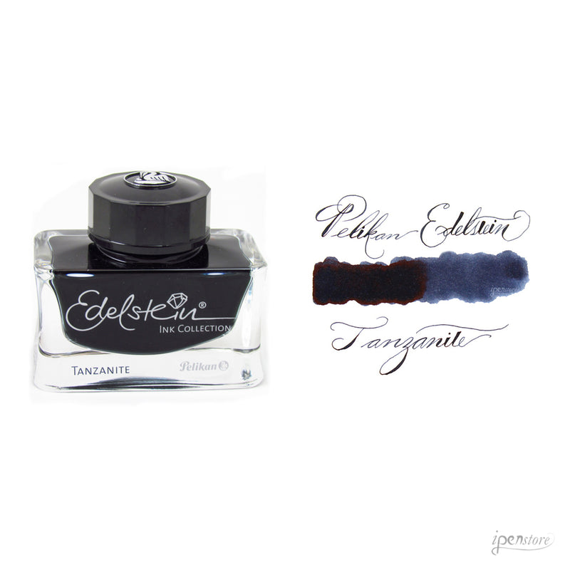 Pelikan Edelstein 50 ml Bottle Fountain Pen Ink, Tanzanite (Blue-Black)