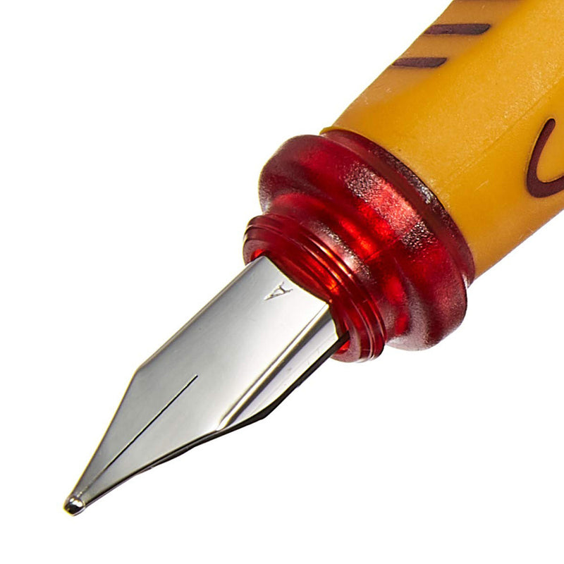 Pelikan Pelikano Junior Fountain Pen, Translucent Red, Medium Nib