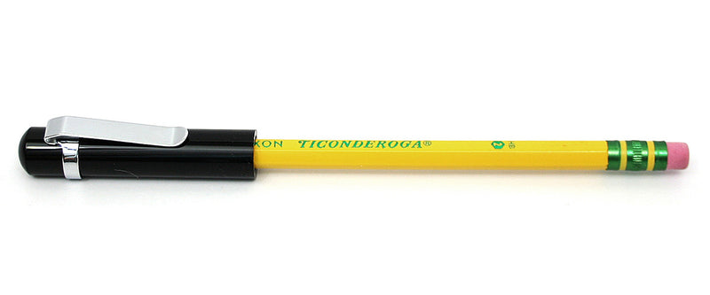 Rosetta Pencil Cap with Clip, Onyx Black