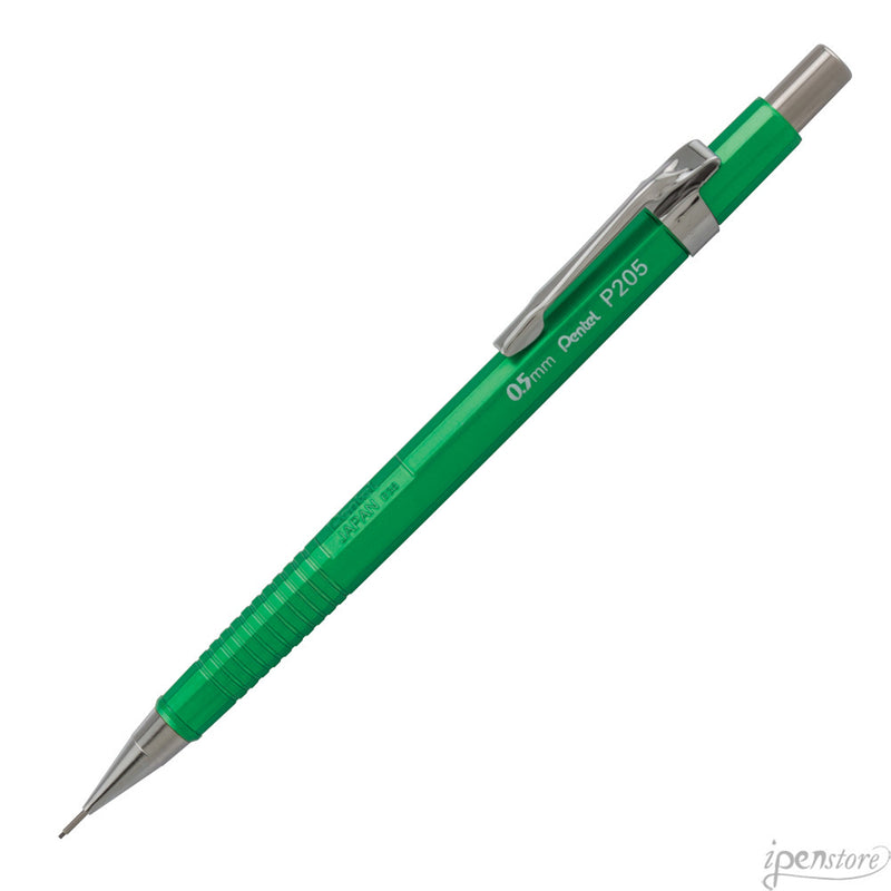 Pentel Sharp P205MD Mechanical Pencil, Metallic Green, 0.5 mm