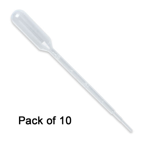 Pack of 10 Disposable Ink Transfer Pipettes, 3.5 ml