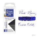 Pk/12 Private Reserve Fountain Pen Ink Cartridges, Cosmic Cobalt - iPenStore