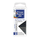 Pk/12 Private Reserve Fountain Pen Ink Cartridges, DC Supershow Blue - iPenStore