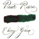Pk/12 Private Reserve Fountain Pen Ink Cartridges, Ebony Green - iPenStore