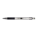 Pk/2 Zebra F-301 Stainless Steel Barrel Ballpoint Pens, Black - iPenStore