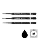 Pk/3 Schneider Gelion+ Gel Ballpoint Refills, Black M (0.7mm) - iPenStore