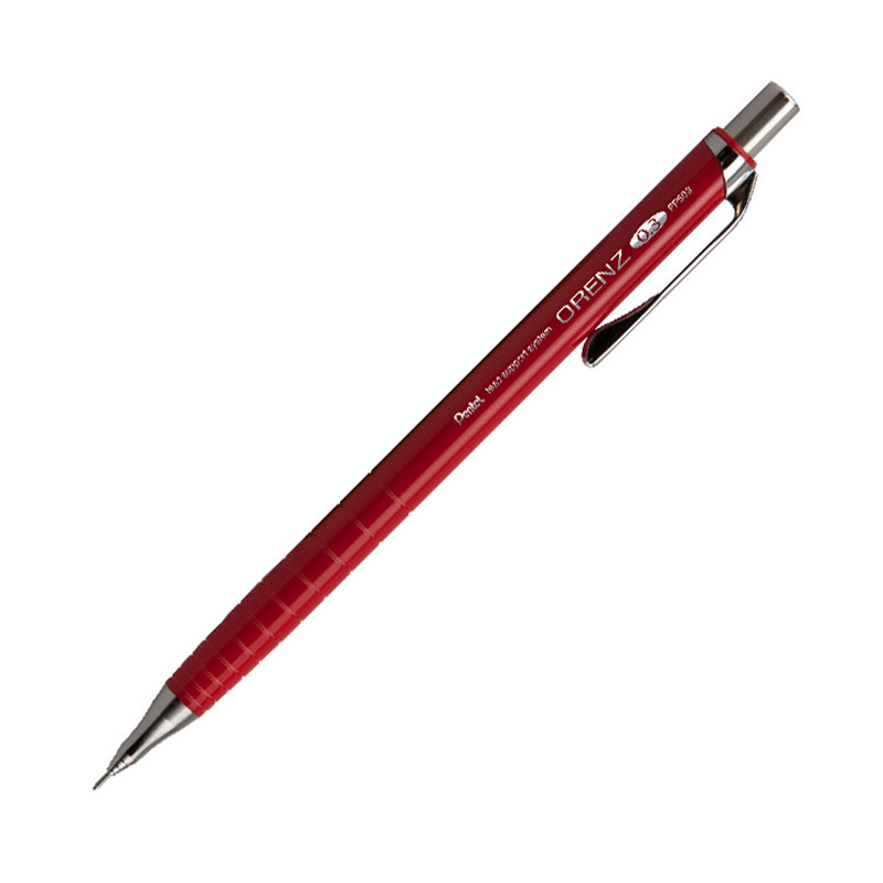 Pentel Orenz PP503B Super Sliding Sleeve Pencil, Red, 0.3 mm