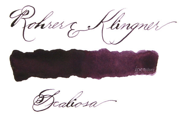 Rohrer & Klingner 50ml Bottle Fountain Pen Ink, Iron Gall Nut-Ink, Scabiosa
