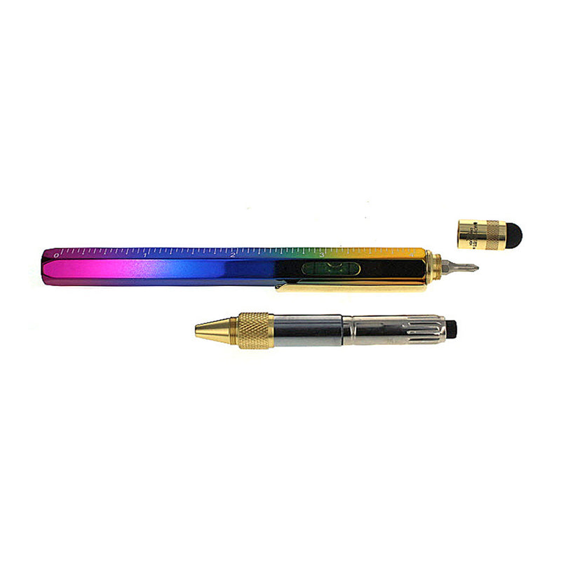 Monteverde One Touch Stylus 9 Function Tool Ballpoint Pen, Rainbow