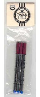Pk/3 Retro 51 REF57P-B Capless Rollerball Refills for Tornado Pens, Blue