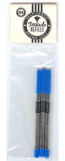 Pk/3 Retro 51 REF77-B Easy Flow Parker-Style Ballpoint Refills, Blue