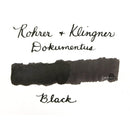 Rohrer & Klingner Dokumentus Waterproof Fountain Pen Ink, 50 ml, Black - iPenStore