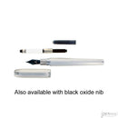 Rosetta Vulcan Fountain Pen, Monochromatic Matte Silver - iPenStore