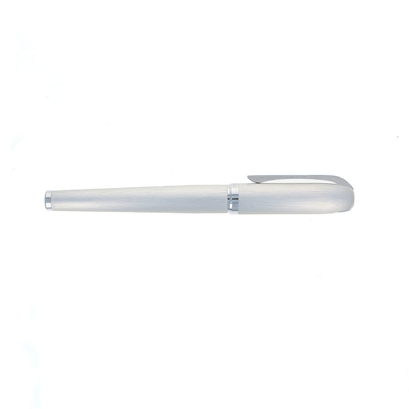 Rosetta Vulcan Rollerball Pen, Monochromatic Matte Silver