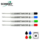 Pk/4 Schmidt P900 Parker Ballpoint Refills, 4 Color Multi-pack, Medium Point