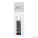 Pk/4 Schmidt P900 Parker Ballpoint Refills, 4 Color Multi-pack, Medium Point