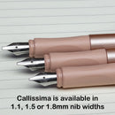Schneider Callissima Calligraphy Fountain Pen, Apricot, 1.5mm Nib - iPenStore
