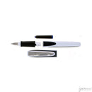 Schneider Ray Fountain Pen, White with Dark Grey Trim, Left Hand - iPenStore